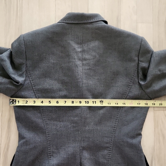 Calvin Klein Womens Stretch Blazer Suit Jacket 2 Button Up Long Sleeves Size 8 - Picture 7 of 8